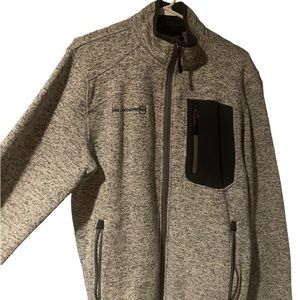 Free Country Zip Up Fleece Jacket Men's Grey Heather SZ SmallOutdoor Athleisure